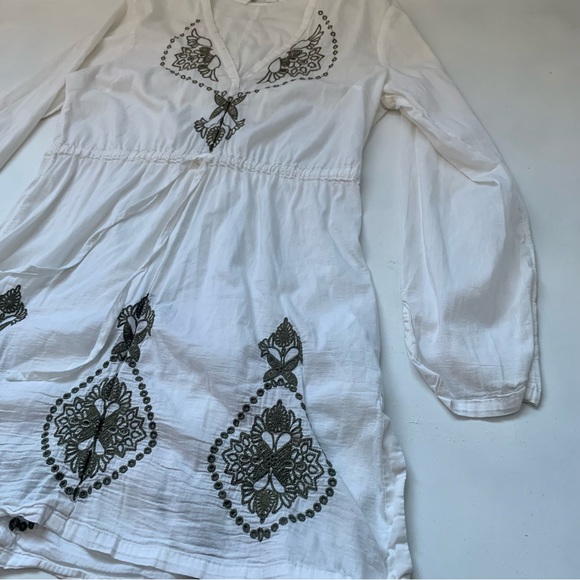 Athleta Women’s Embroidered Tunic Cover Up Size Medium - Picture 2 of 8